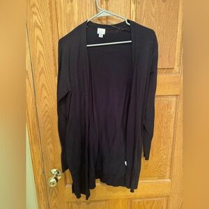 a new day Black Open Front Cardigan